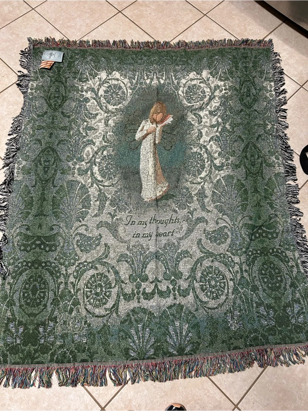 Willow Tree Thinking of You tapestry throw by Susan Lordi